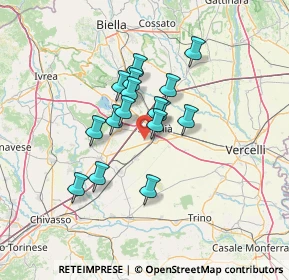 Mappa Via Giuseppe Verdi, 13049 Tronzano vercellese VC, Italia (9.88375)