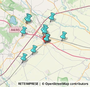 Mappa Via Bologna, 13049 Tronzano Vercellese VC, Italia (5.70091)