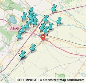 Mappa Via Bologna, 13049 Tronzano Vercellese VC, Italia (7.379)