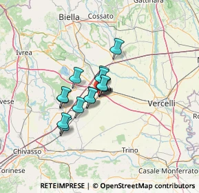 Mappa Via Bologna, 13049 Tronzano Vercellese VC, Italia (7.70786)