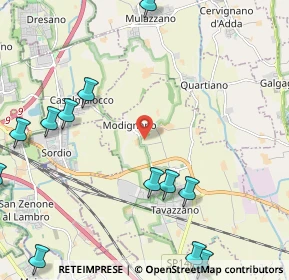 Mappa Strada Provinciale, 26838 Tavazzano con Villavesco LO, Italia (2.98583)