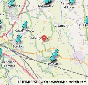 Mappa Strada Provinciale, 26838 Tavazzano con Villavesco LO, Italia (3.2965)