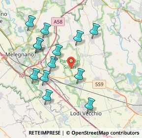 Mappa Strada Provinciale, 26838 Tavazzano con Villavesco LO, Italia (3.85308)