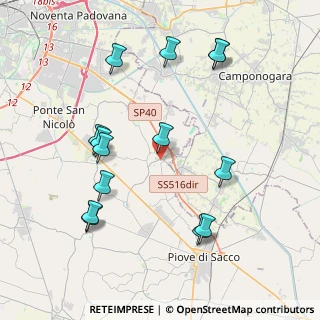 Mappa Via Alcide de Gasperi, 35020 Sant'Angelo di Piove di Sacco PD, Italia (4.34071)