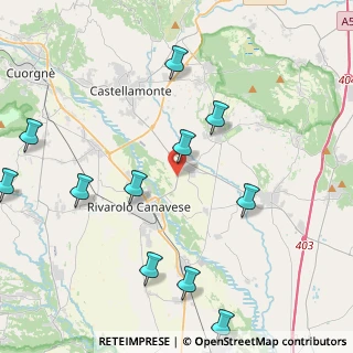 Mappa SP  222 km 20+650 Castellamonte Rivarolo, 10080 Ozegna TO, Italia (5.06727)