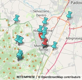 Mappa Via Abano Terme, 35036 Montegrotto Terme PD, Italia (3.60353)