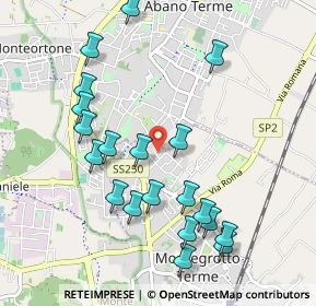 Mappa Via Abano Terme, 35036 Montegrotto Terme PD, Italia (1.0505)