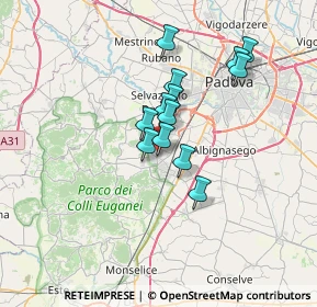 Mappa Via Abano Terme, 35036 Montegrotto Terme PD, Italia (5.18462)