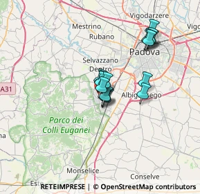 Mappa Via Abano Terme, 35036 Montegrotto Terme PD, Italia (4.892)