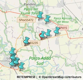 Mappa S.S. 235 Loc. Conca Verde, 26835 Crespiatica LO, Italia (4.58231)