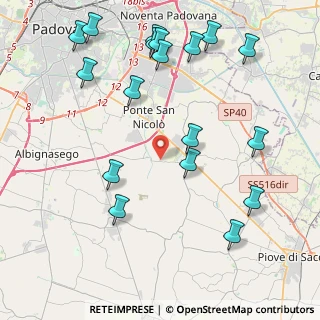Mappa Via F. Petrarca, 35020 Ponte San Nicolò PD, Italia (5.04278)