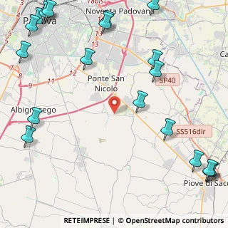 Mappa Via F. Petrarca, 35020 Ponte San Nicolò PD, Italia (6.822)