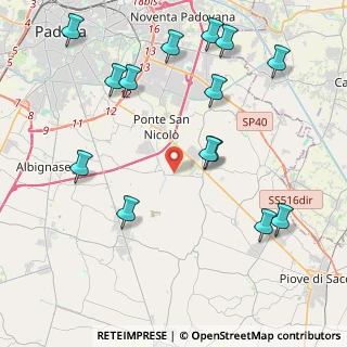 Mappa Via F. Petrarca, 35020 Ponte San Nicolò PD, Italia (4.91643)