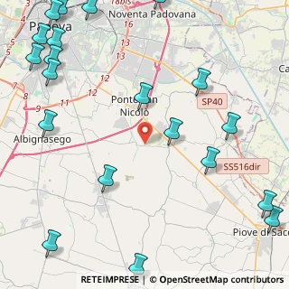 Mappa Via F. Petrarca, 35020 Ponte San Nicolò PD, Italia (6.6495)
