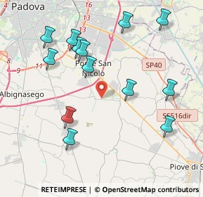 Mappa Via F. Petrarca, 35020 Ponte San Nicolò PD, Italia (4.33923)