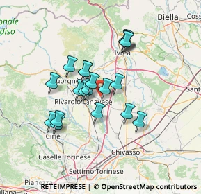 Mappa Cascina Romana, 10090 San Giorgio Canavese TO, Italia (11.196)