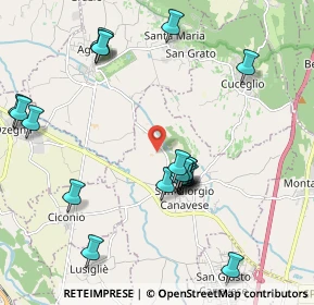 Mappa Cascina Romana, 10090 San Giorgio Canavese TO, Italia (2.175)
