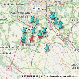 Mappa Via Pietro Mascagni, 20090 Pieve Emanuele MI, Italia (6.68588)