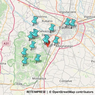Mappa Via Lachina, 35036 Montegrotto Terme PD, Italia (6.69857)