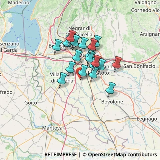 Mappa Via Custoza, 37068 Forette VR, Italia (9.93)