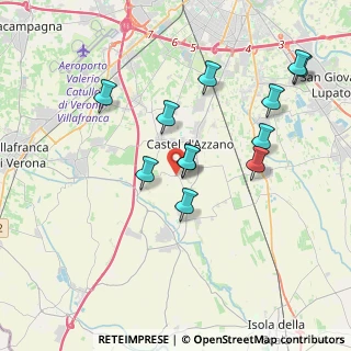 Mappa Via Custoza, 37068 Forette VR, Italia (3.64167)