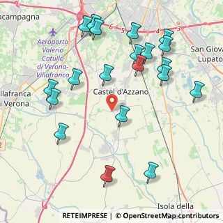 Mappa Via Custoza, 37068 Forette VR, Italia (4.748)