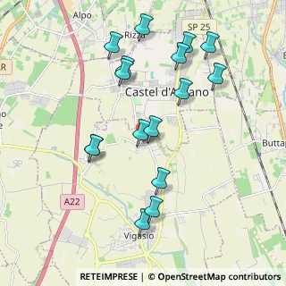 Mappa Via Custoza, 37068 Forette VR, Italia (2.03188)