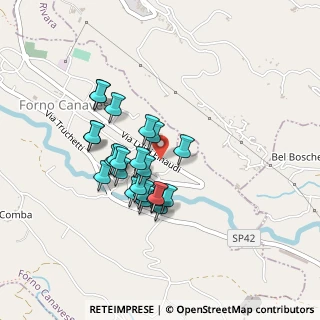 Mappa Via Enrico de Nicola, 10084 Forno Canavese TO, Italia (0.35217)