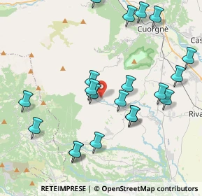 Mappa Via Enrico de Nicola, 10084 Forno Canavese TO, Italia (4.3945)