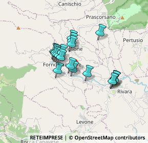 Mappa Via Enrico de Nicola, 10084 Forno Canavese TO, Italia (1.2845)