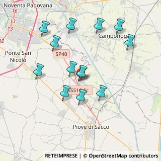 Mappa Via Prov.le Sud, 30010 Campolongo Maggiore VE, Italia (3.69846)