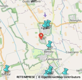 Mappa Via Thansau, 20088 Rosate MI, Italia (3.13455)
