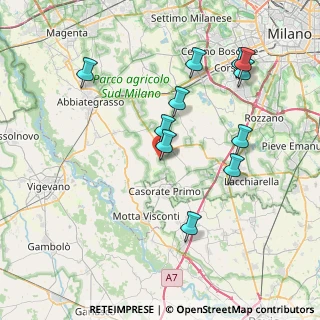 Mappa Via Thansau, 20088 Rosate MI, Italia (7.97455)