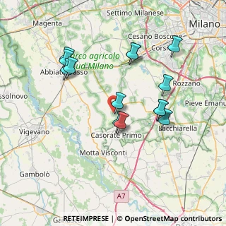 Mappa Via Thansau, 20088 Rosate MI, Italia (7.23357)