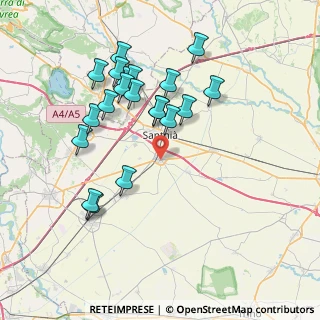 Mappa Via Gifflenga, 13049 Tronzano Vercellese VC, Italia (7.4425)