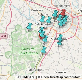 Mappa Corso Terme, 35036 Montegrotto Terme PD, Italia (6.97647)