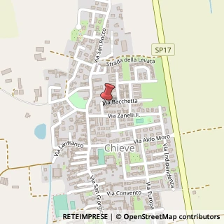 Mappa Via Bacchetta, 13, 26010 Chieve, Cremona (Lombardia)