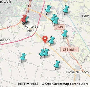 Mappa Via S. Biagio, 35020 Legnaro PD, Italia (4.02846)