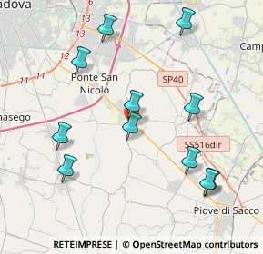 Mappa Via S. Biagio, 35020 Legnaro PD, Italia (4.24727)