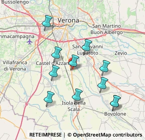 Mappa Via Leopardi, 37060 Buttapietra VR, Italia (7.27545)
