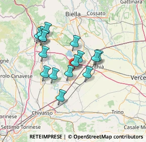 Mappa SP 43, 13040 Borgo D'ale VC (11.7)