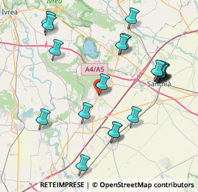 Mappa SP 43, 13040 Borgo D'ale VC (8.8465)