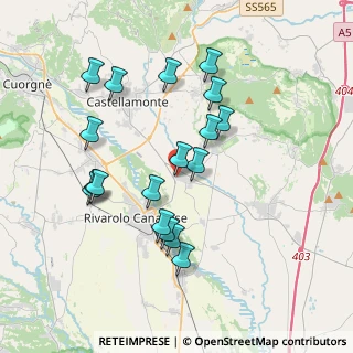 Mappa Via Municipio, 10080 Ozegna TO, Italia (3.59611)