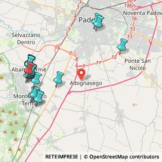 Mappa Viale Martiri delle Foibe, 35020 Albignasego PD, Italia (5.4735)