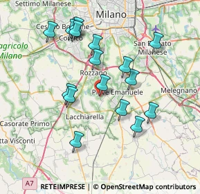 Mappa Via Dante Alighieri, 20080 Basiglio MI, Italia (7.25706)