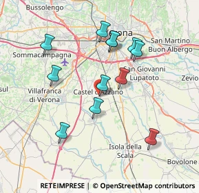 Mappa Via del Lavoro, 37060 Castel d'Azzano VR, Italia (7.00833)