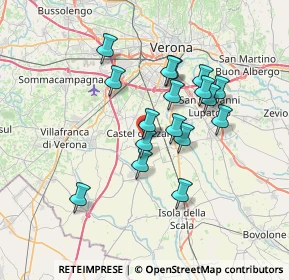Mappa Via del Lavoro, 37060 Castel d'Azzano VR, Italia (5.95176)