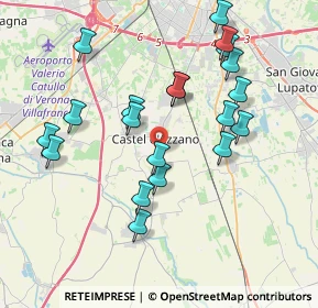Mappa Via del Lavoro, 37060 Castel d'Azzano VR, Italia (3.855)