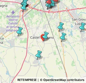 Mappa Via del Lavoro, 37060 Castel d'Azzano VR, Italia (5.746)