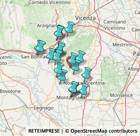 Mappa Via IV Novembre, 36040 Orgiano VI, Italia (9.7125)